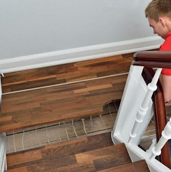 Nye trappetrinn: Dytt sammen platene Nye trappetrinn: Dytt sammen platene